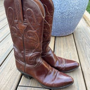Lucchese brown cowboy boot